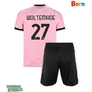 Juventus Nick Woltemade #27 Replika Babytøj Udebanesæt Børn 2026-27 Kortærmet (+ Korte bukser)